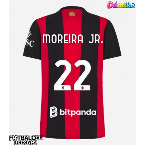 AC Milan Diego Moreira #22 Dámské Domácí Dres 2026-27 Krátký Rukáv AC Milan Diego Moreira #22 Dámské Domácí Dres 2026-27 Krátký Rukáv